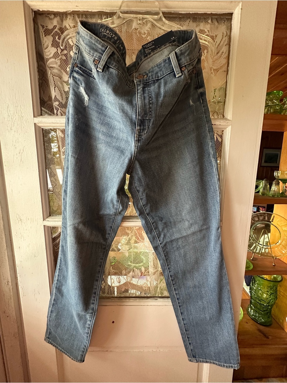 Talbots Womans Light Blue Slim Ankle Jeans